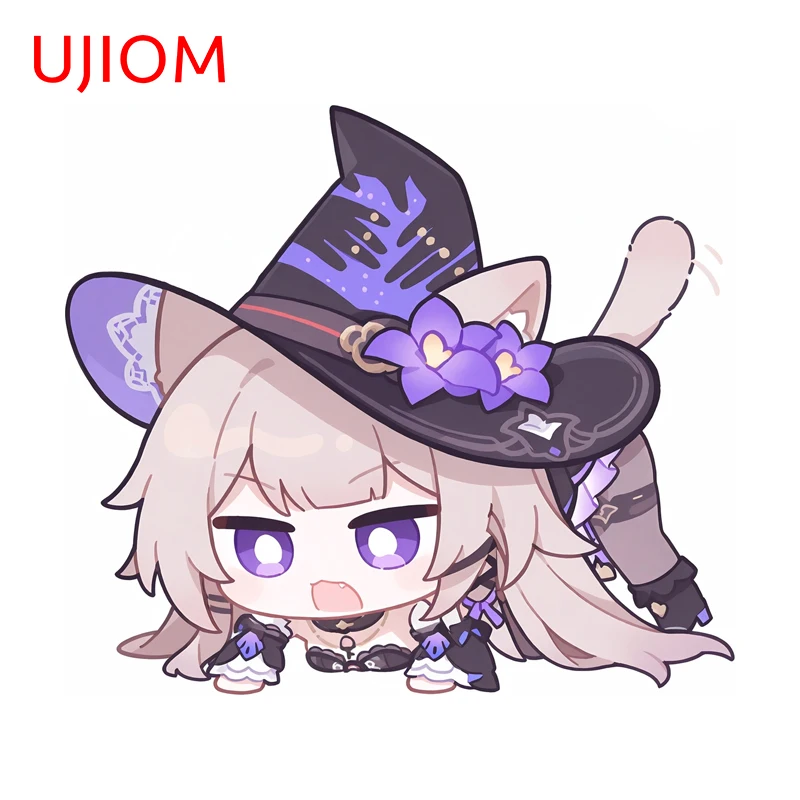 UJIOM Honkai Star Rail Herta Cute Wall Sticker Popular Anime Item Humorous Decals Adhesive Bedroom Wardrobe Decoration DIY