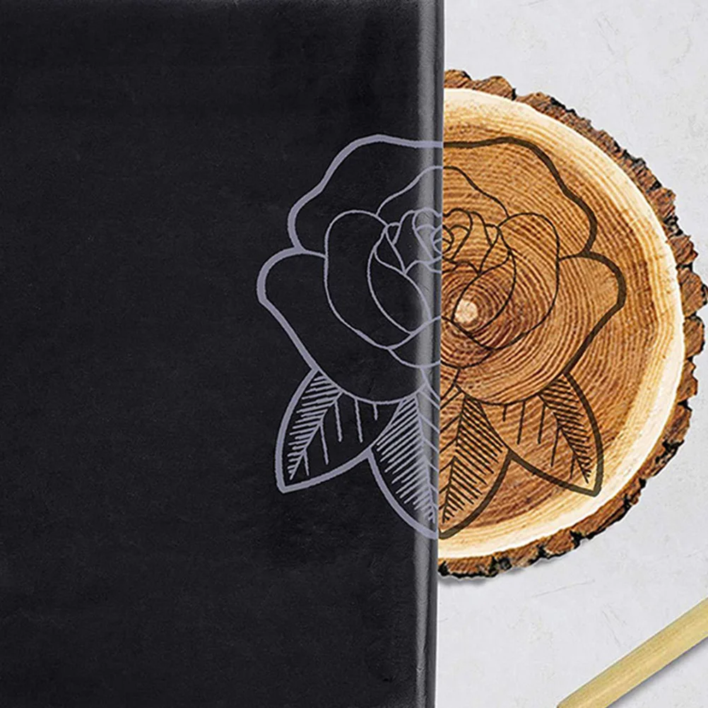 50 Pcs Graphite Carbon Paper Copy for Tracing Fabric Single Sided Transfer Drawing