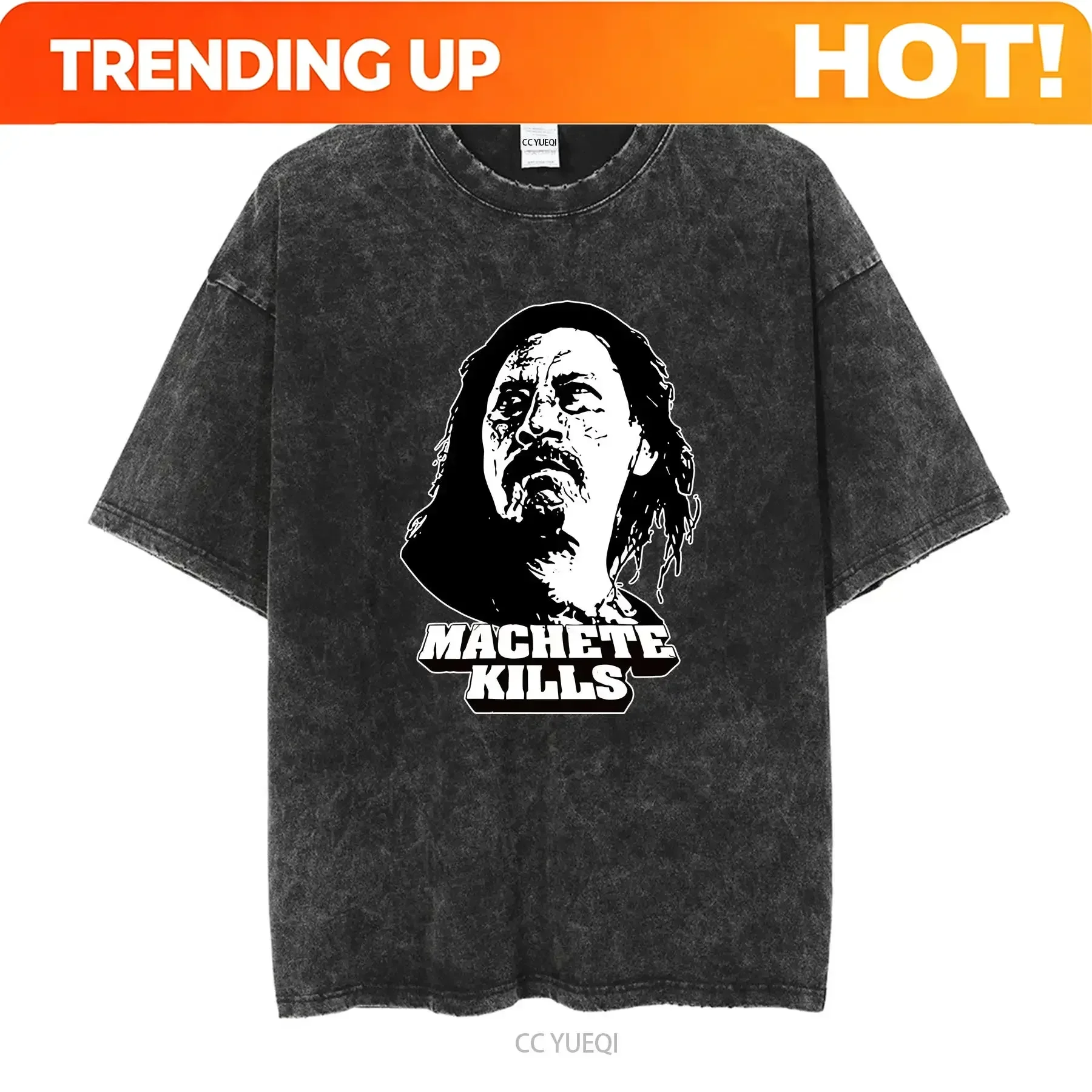 Customization Shirt Machete Kills Movie Promo Oct 4th 2013 Red Tultex Baggy 2XL T Shirt Danny Trejo Long Or Short Sleeves Vintag