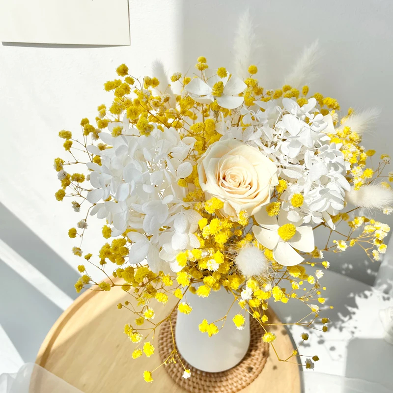 Dekoration Artificial Flower High-End Flower Table Flower Dried Flowers Bouquet Arrangement Decoration Conference Room Living