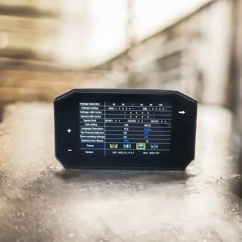 Layar sentuh tampilan navigasi speedometer sepeda motor listrik