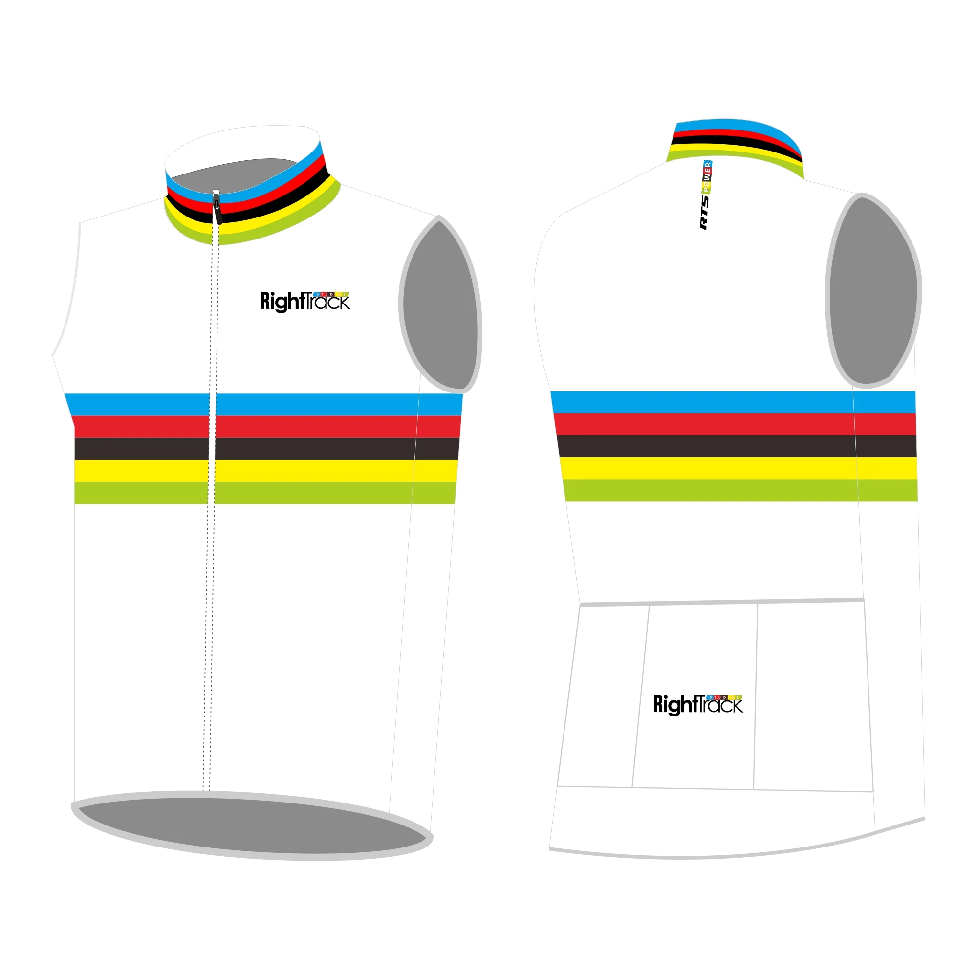 Gilet da ciclismo senza maniche RIGHTTRACK abbigliamento da bici da strada antivento e impermeabile Pro soluzioni di Design personalizzato