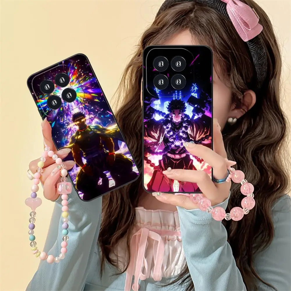 

Demon Slayer Gyomei Phone Case for Xiaomi 15 14 13 12 Mi 11 T Ultra Lite Pro S X 5G Colour Printing Protective Cellphones Luxury