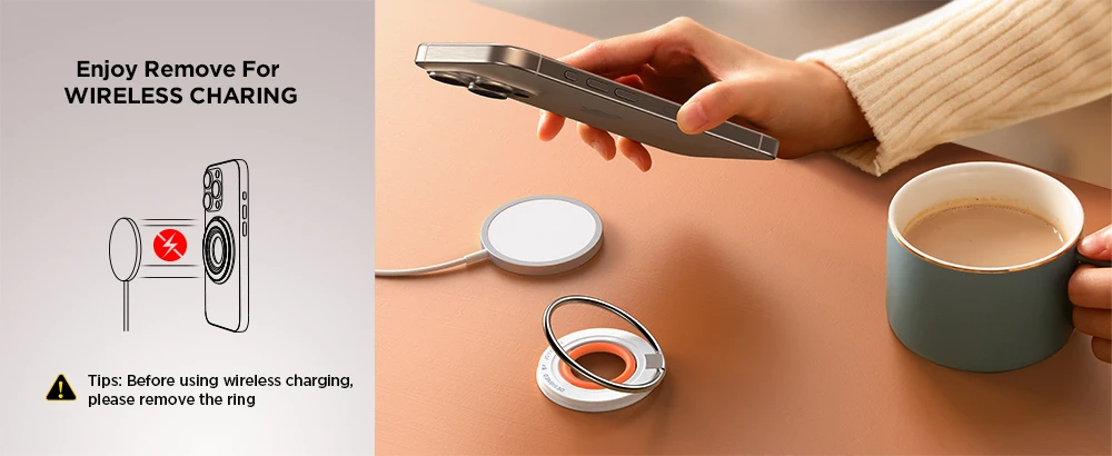 Joyroom Magnetischer Ring-Telefonhalter, Silikon, weicher Ständer, magnetischer Handy-Griffhalter, Ständer für iPhone 16, 15, 14, 13, 12 Pro Max – Detail 8