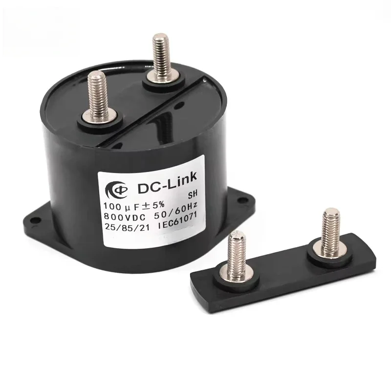 Low Inductance Low Profile 1200Vdc 100uF Capacitor For Electric Vehicle Power Inverters