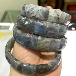 New Labradorite Stone Bracelet Natural Gemstone Jewelry Charms Bangle for Woman for Man for Gift Wholesale