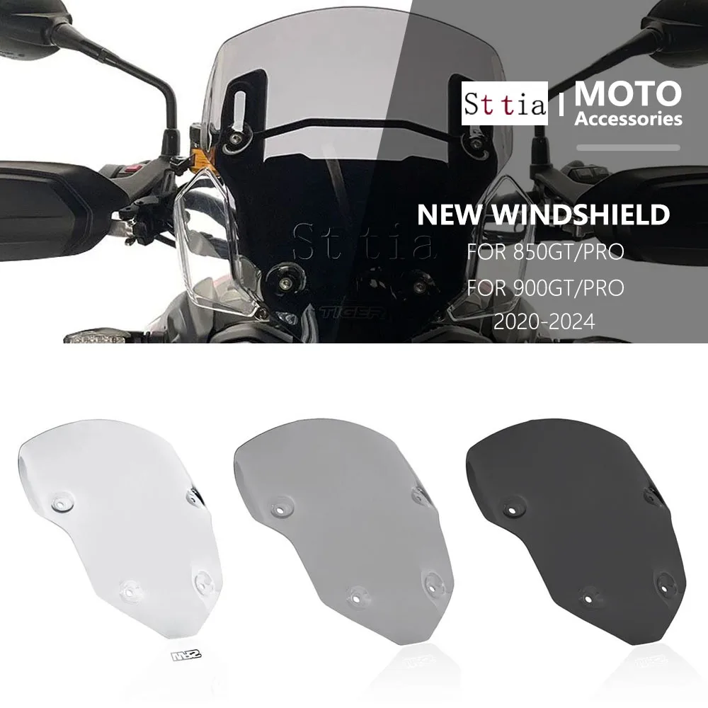 

For Triumph Tiger850 Tiger900 NEW Windscreen Windshield For Tiger 850/900 Windscreen Wind Deflector Sport Screen 2020-2024