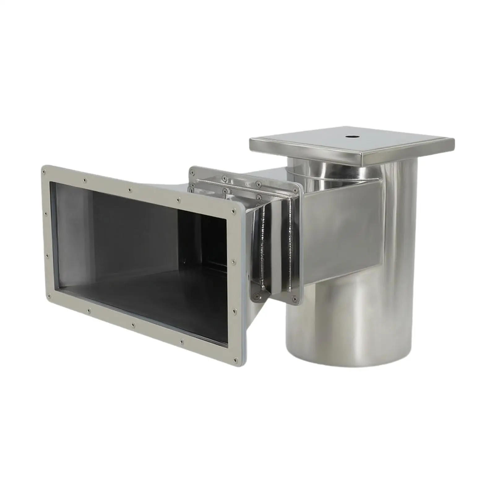Heavy Duty 304 Stainless Steel Pool Surface Cleaner Wall Mount Skimmer with Removable Basket for Swimming Pool Debris