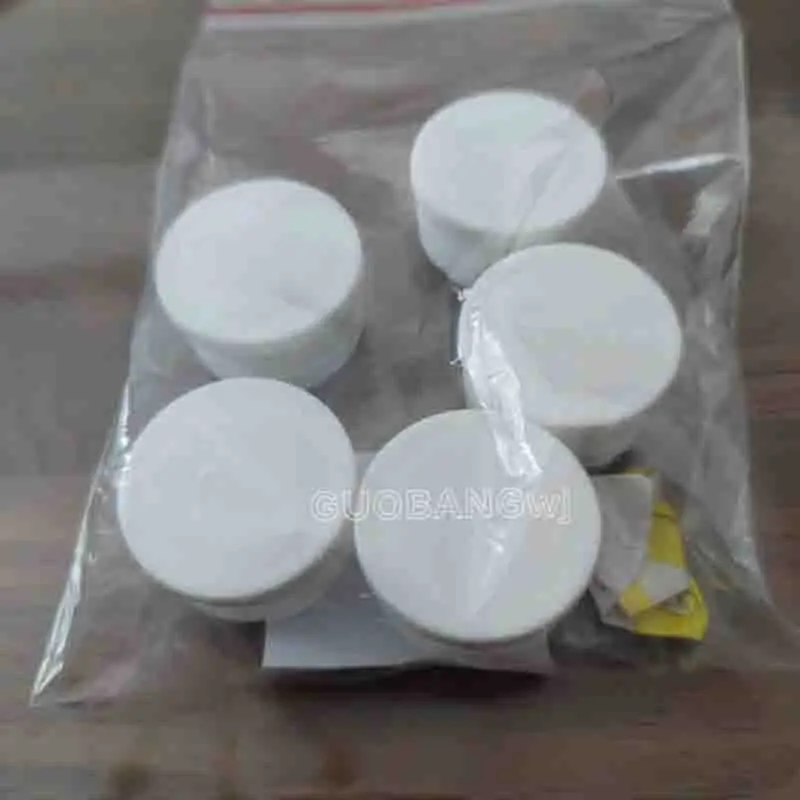 OD 16 19mm-50mm White Plastic Steel Round Pipe Plug Furniture Leg Anti Slip Feet Protector Pad Plastic Square Tube Cap Plug Cap