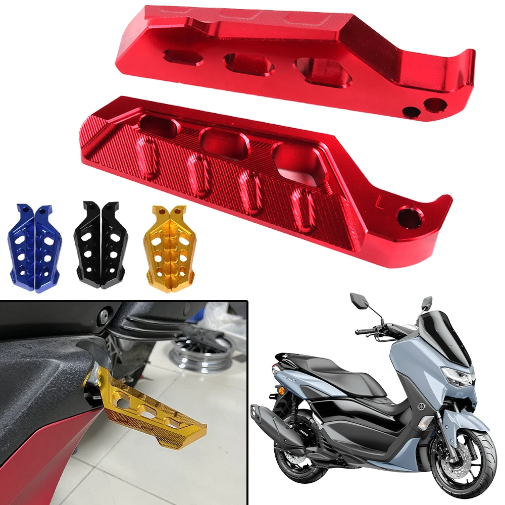 For Yamaha NMAX 155 160 125 N-MAX NMAX155 NMAX125 Motorcycle Accessories Rear Passenger Footrest Footpegs Foot Pegs Rest Pedals