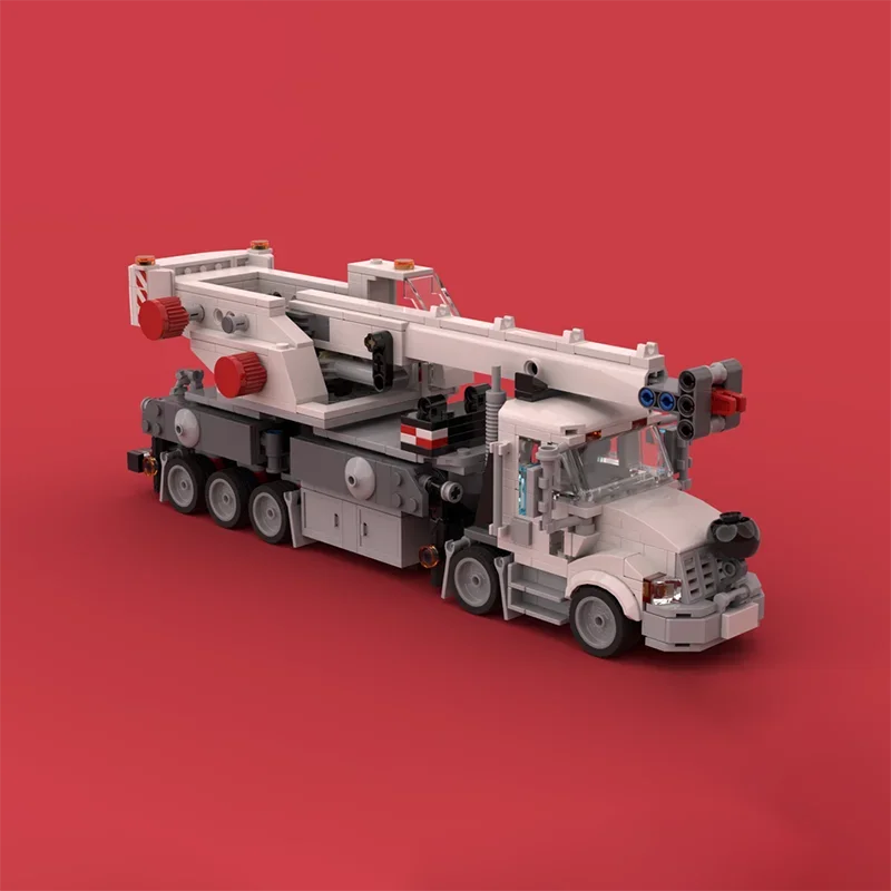 Stadsauto's Moc Bouwstenen Zware Kraanwagen Model Technologie Modulaire Blokken Kerst Speelgoed DIY Sets Montage Geschenken