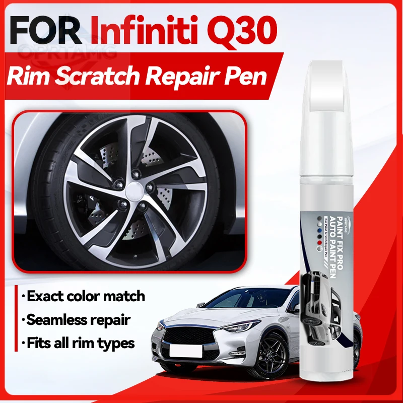 Bolígrafo de pintura para retoques de llantas de coche, para Infiniti Q30 2016-2019, bolígrafo de reparación de pintura, eliminador de arañazos, negro, blanco, QAA, gris, KAD, R