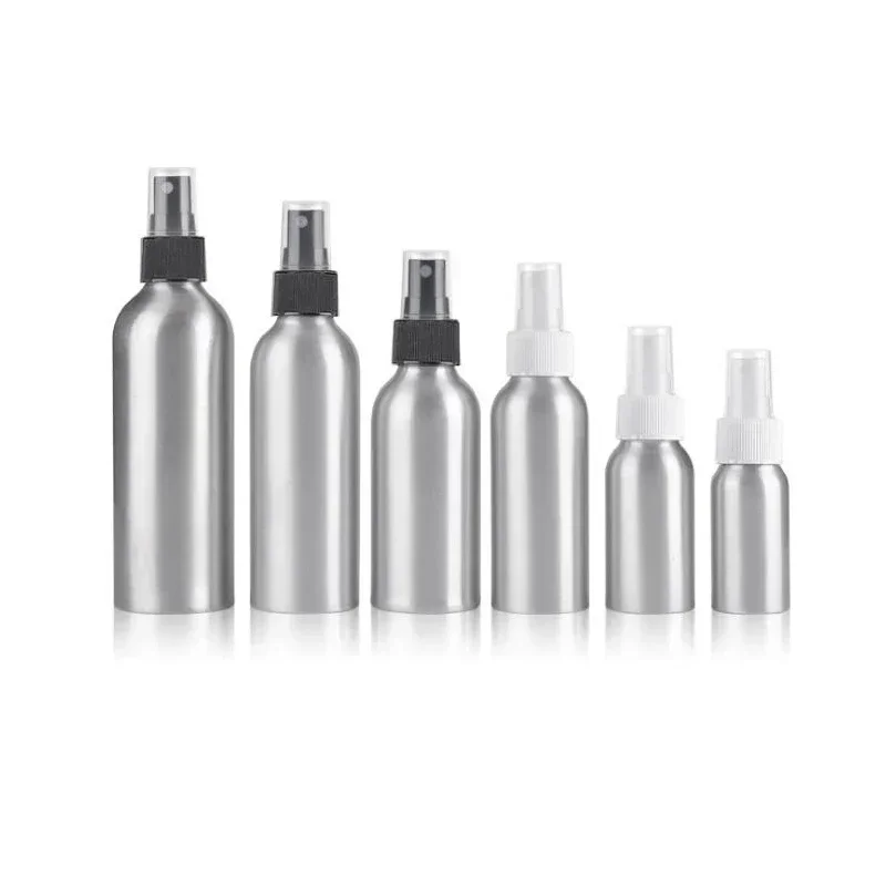 Aluminum Empty Spray Bottle Mini Travel Refillable Perfume Cosmetic Container Sprayer Atomizer 30ml/50ml/100ml/120ml/150ml/250ml