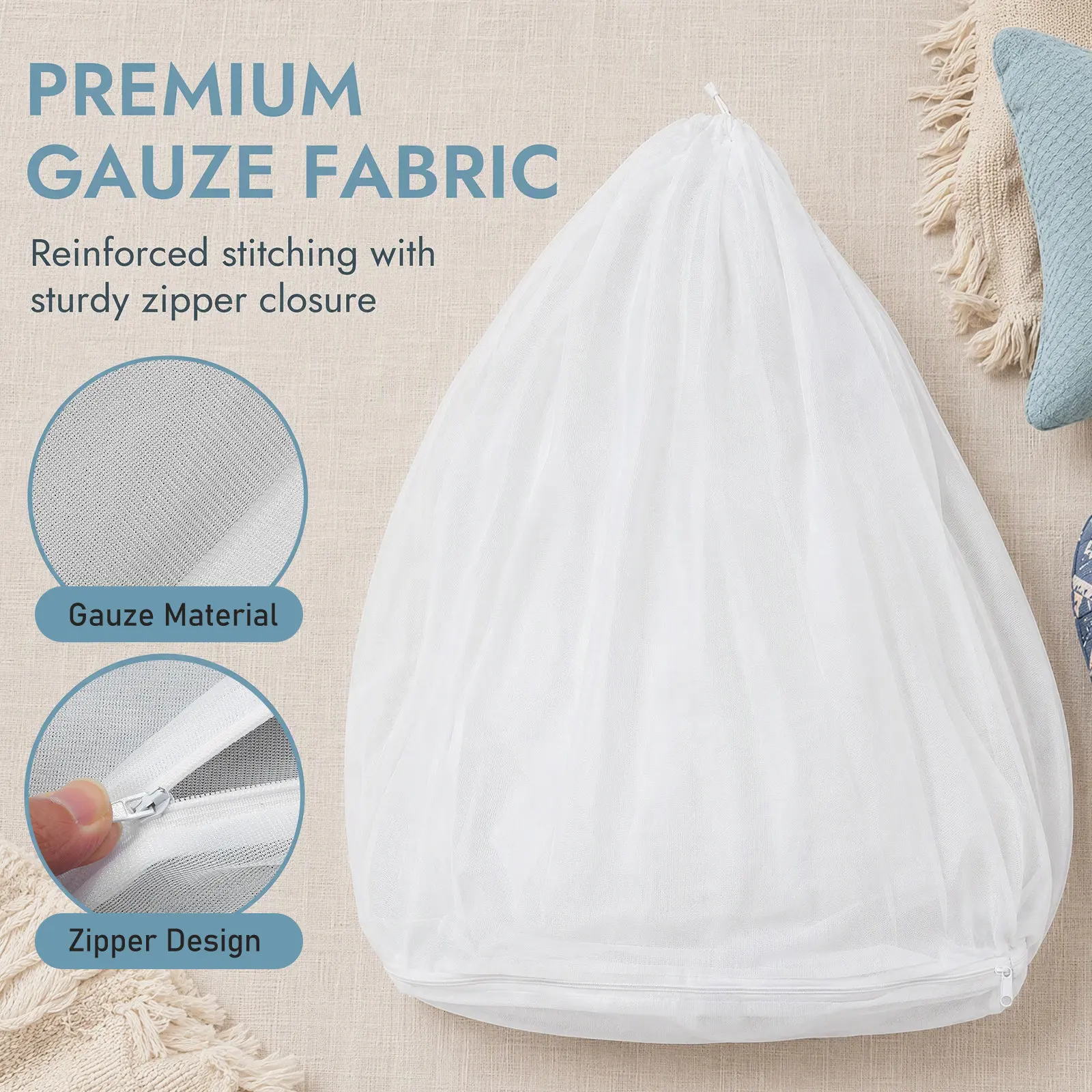 Lazy Sofa Inner Liner Breathable Bean Bag Insert Cover Sleeve Replacement Easy Cleaning Inner Bag Home Outdoor