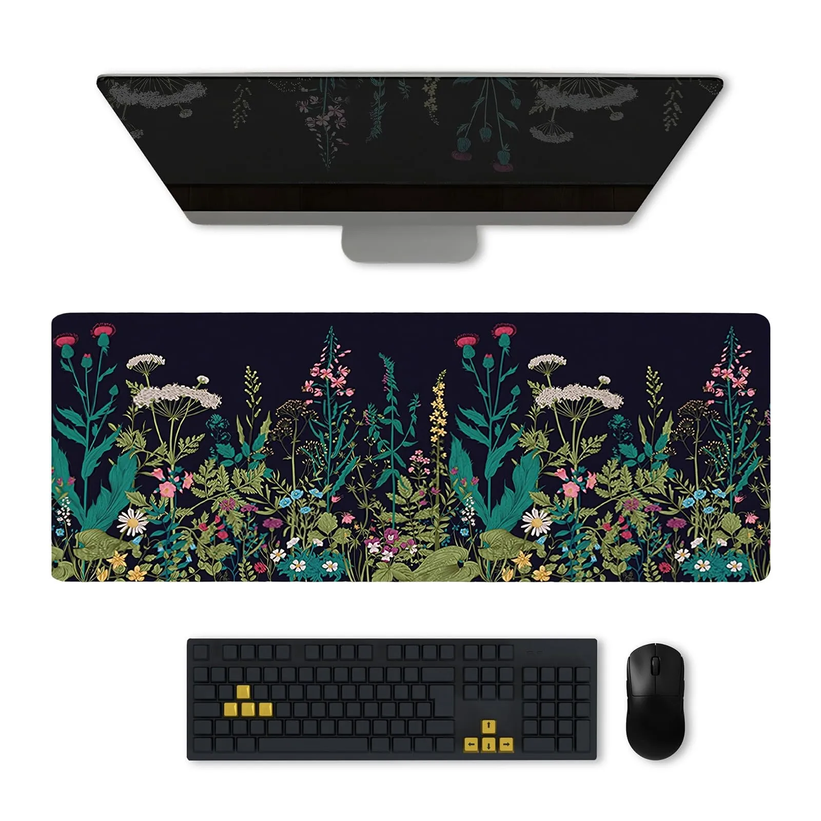 

Green Plant computer mouse pad Art Washable Game mechanical keyboard pad Multi-model office accessories plus long desk pad XXL