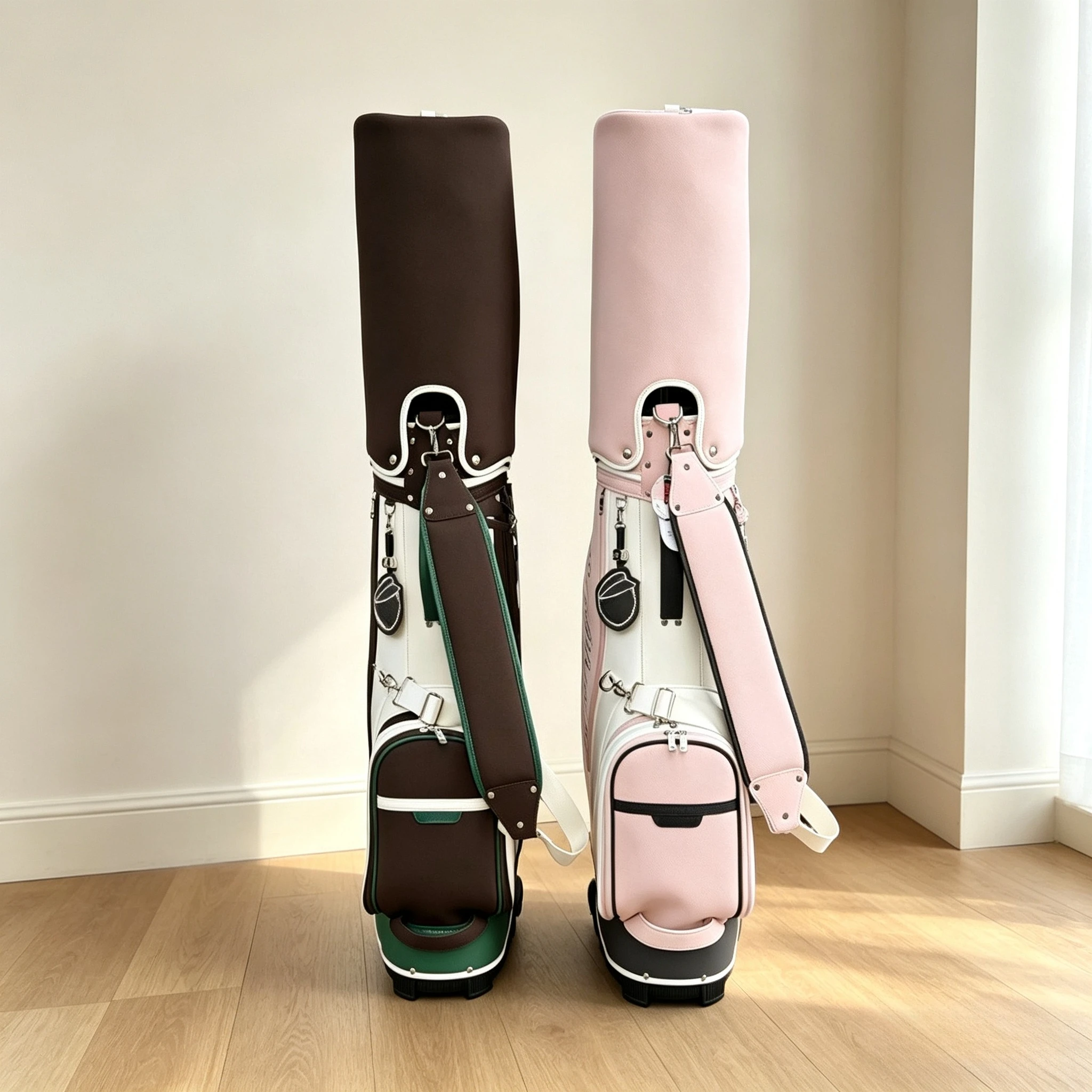 Large Capacity Golf Rolling Bag Telescopic Handle Golf Gun Bag with Wheels for Men Women