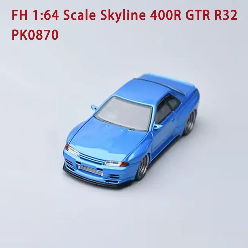 FH Diecast 1:64 Scale Skyline 400R GTR R32 Alloy Simulation Vehicle Model Adult Kids Collection Decoration Gift Display