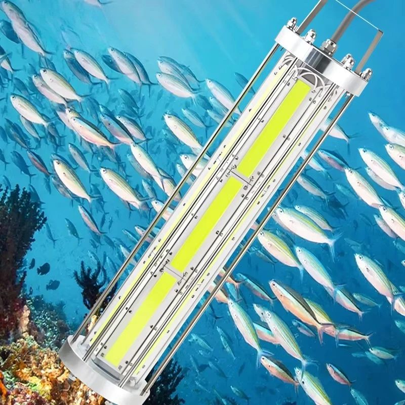 165V 265V Ip68 Led Fishing Lamp 1000W 2000W 3000W Green Blue White Marine Boat Squid Tuna Night Deep Sea High Power Lure