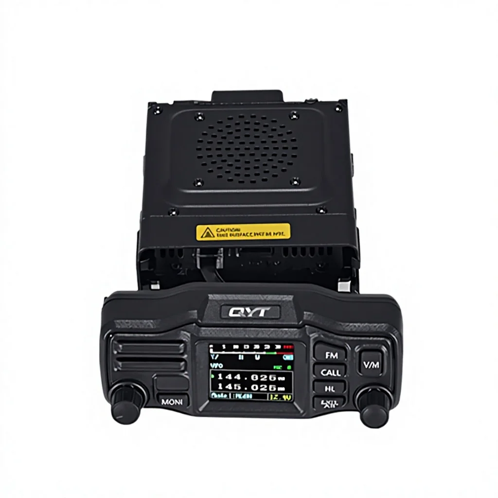 QYT KT-M600 Vehicle Mobile Radio UV Dual-Band Walkie Talkie, Detachable Front Panel, Dual Speakers, 25W High Power L814