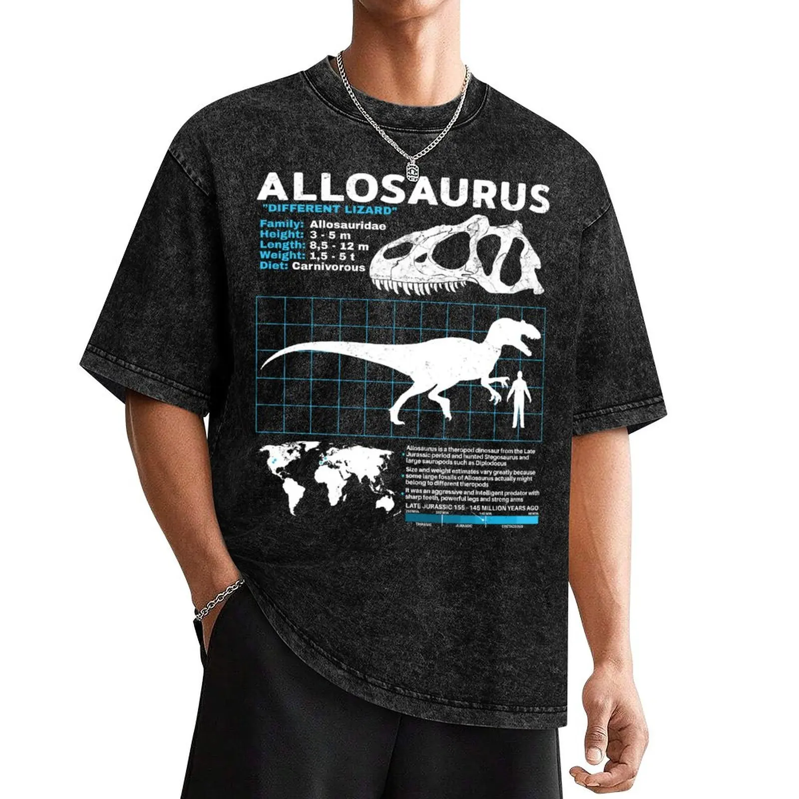 

Allosaurus data sheet T-Shirt sports fans vintage anime shirt mens vintage t shirts
