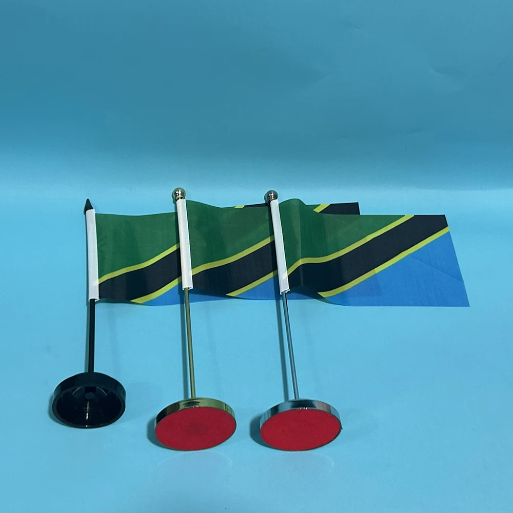 Bandera nacional de Tanzania para escritorio, poliéster decorativo - imagen 4