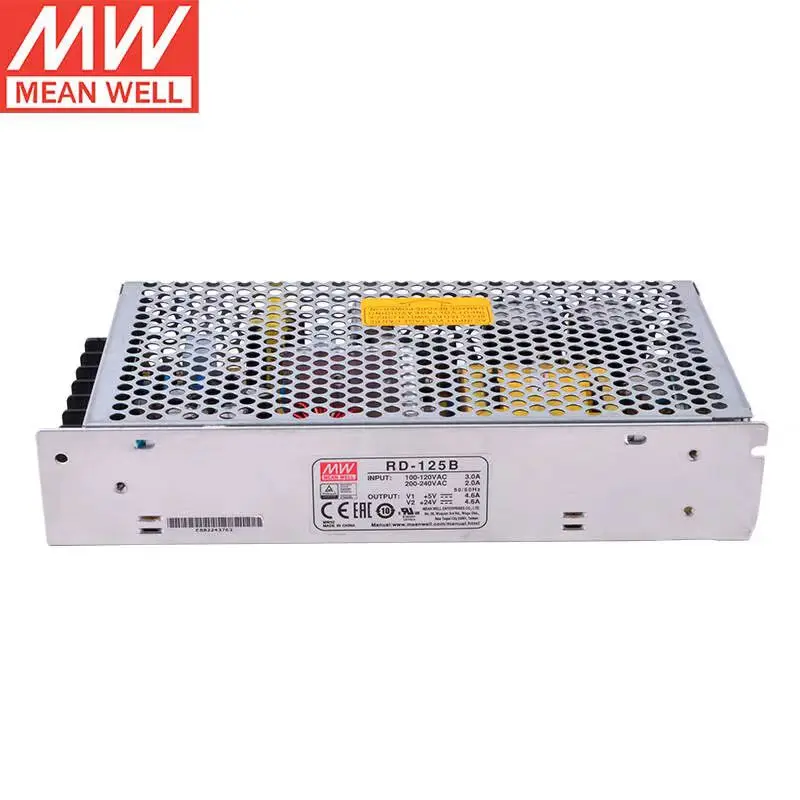 

MEAN WELL RD-125B 5V 4.6A 24V 4.6A 125W Dual Output Switching Power Supply Brand New Original Authentic