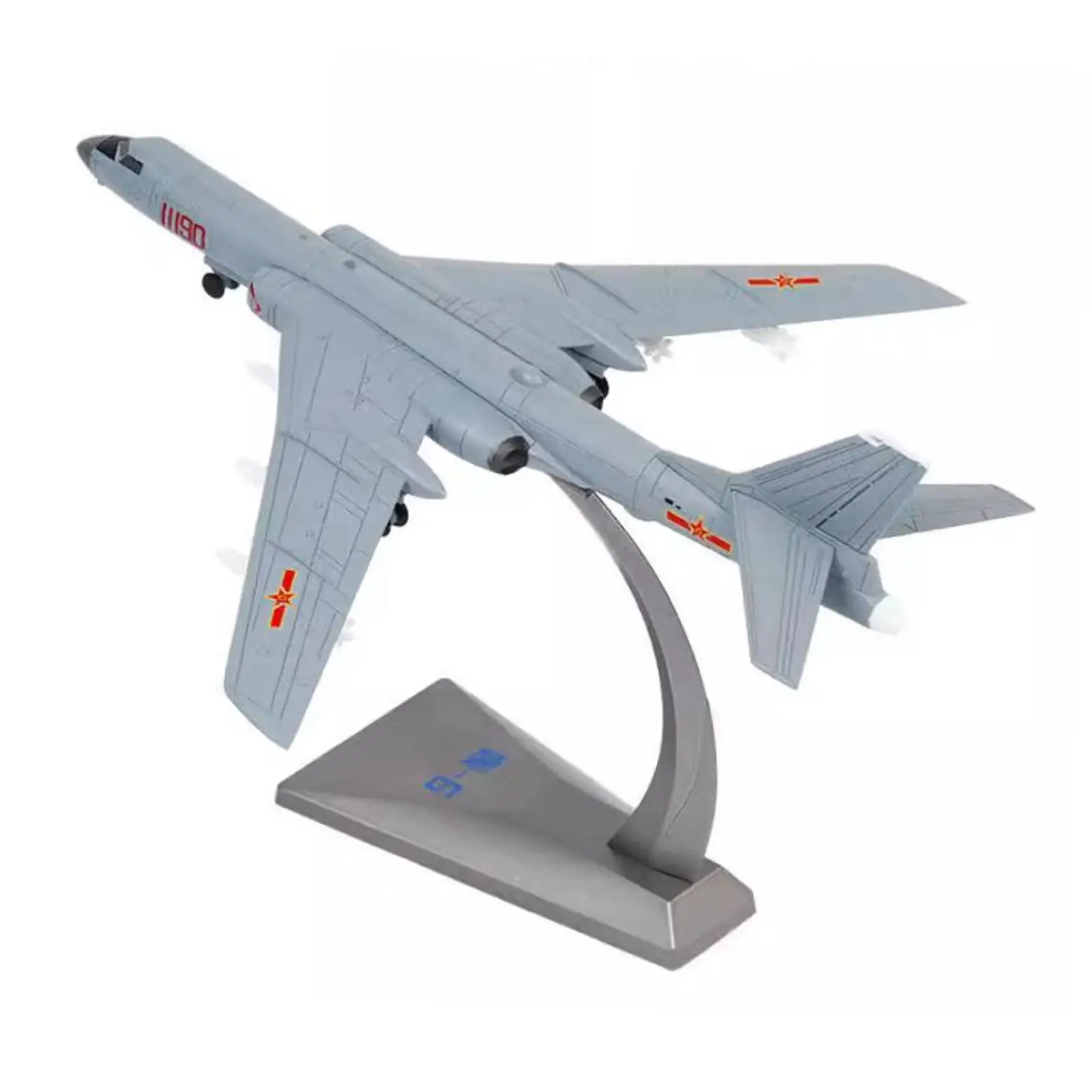 1/144 H-6K Fighter Plane Metal Aircraft Model Souvenir Simulated Tabletop Decor