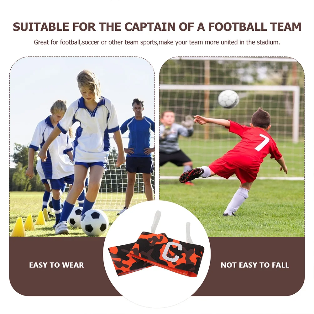 

3Pcs Soccer Captain Armbands Football Elastic Adjustable Anti Slip Leader Arm Band Team Sports Breathable Durable Comfortable
