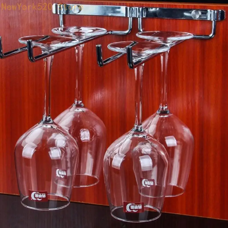 10-Inch Double Row Wine Glass Rack Wine Glass Holder Rack for Kitchen N84C