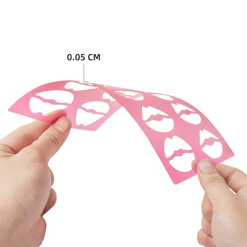 Universelle Augenbrauen-Lippen-Werkzeuge, anfängerfreundliche Augenbrauen-Vorlage, hautfreundliche, kostensparende Augenbrauen-Schablonen für Frauen