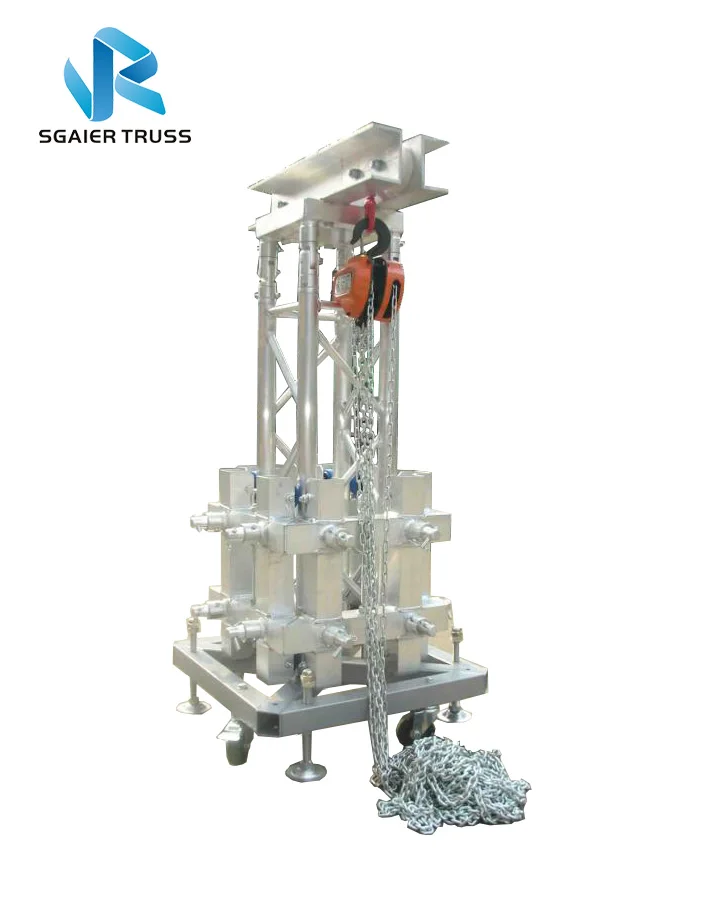 

Best Quality Square Truss Professional Lift Ground Support Aluminum Lighting Truss Tower System For Sale