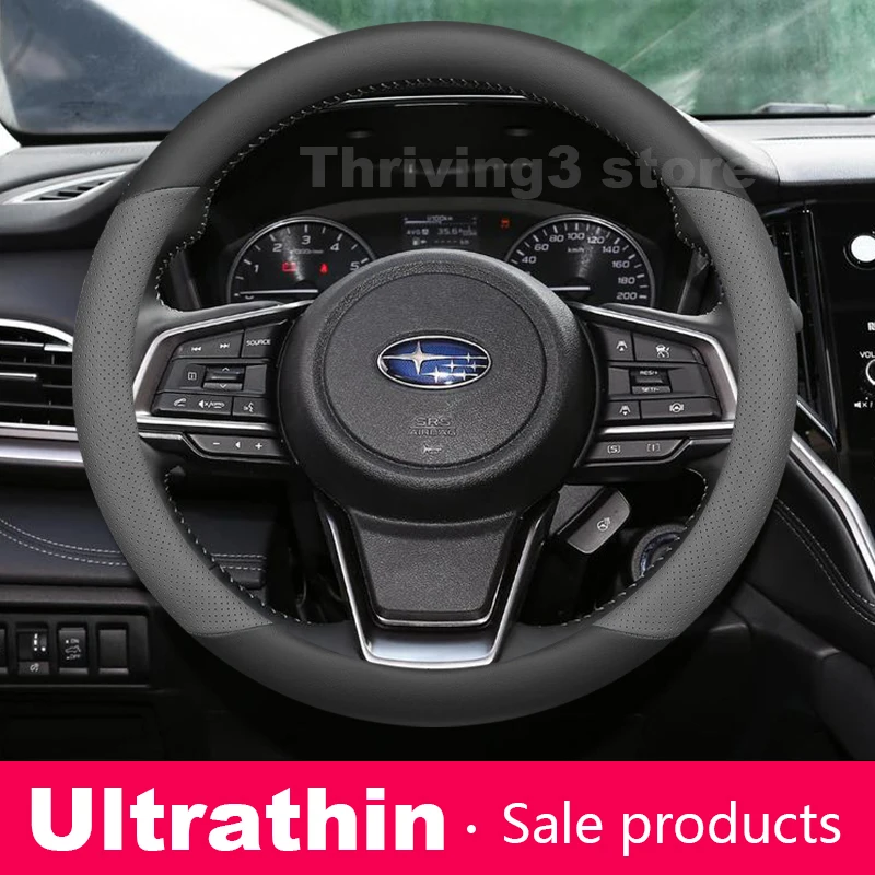 Leather Car Steering Wheel Cover For Subaru Forester XV Crosstrek Outback impreza Auto Steering Wheel Subaru Crostrek Accessory view 2