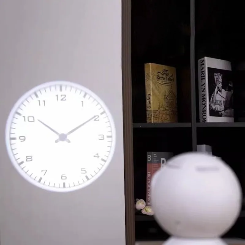 Projection Clock Modern Led Table Clocks Luxury Aesthetic Ceiling Projector Wall Watch Luminous Tabletop Watches Bedroom Decor 4