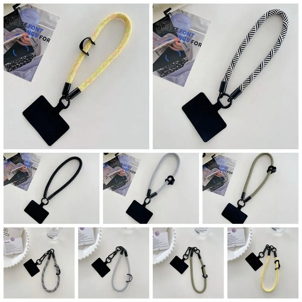 Snake Texture Phone Wrist Strap Phone Charm Safety Rope Cellphone Lanyard Nylon Short Mobile Phone Strap Telephone Jewelry