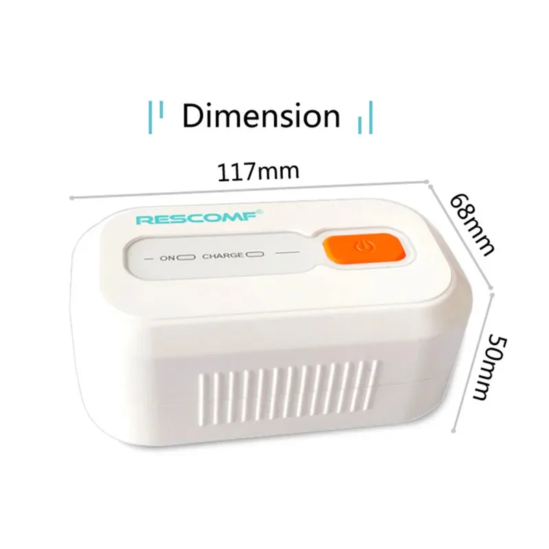 Rescomf Mini CPAP Ozone Disinfector One-button Automatic Sanitizer for All CPAP BiPAP Sleep Therapy Equipment Accessories
