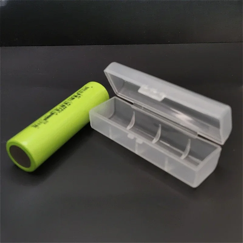 1 шт. коробка для хранения батарей из полипропилена для плоской головки 26650, односекционная или двухсекционная, матовый белый