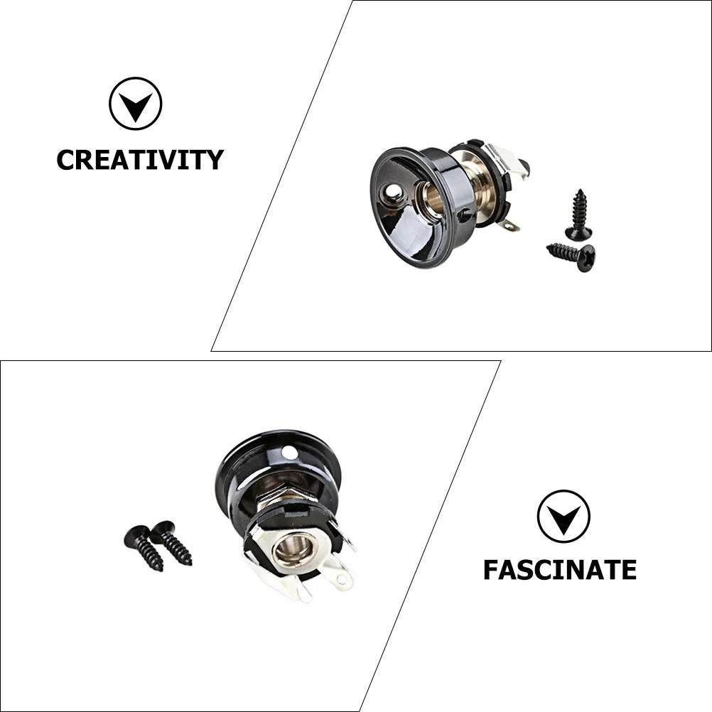 

Electric Guitar Jack Socket Metal Durable Replacement Professional Output Socket Guitar Jack Plates Accessory Metal Parts