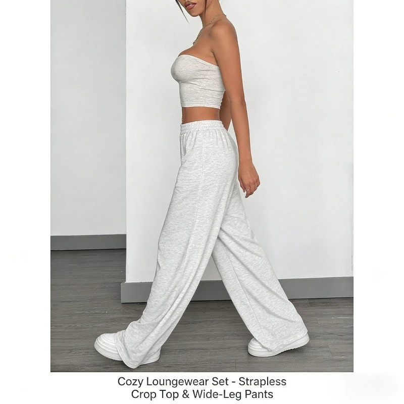 NOVEDAD DE VERANO 2026, pantalones holgados de pierna ancha de Color sólido para mujer, pantalones versátiles de moda, pantalones casuales de pierna recta