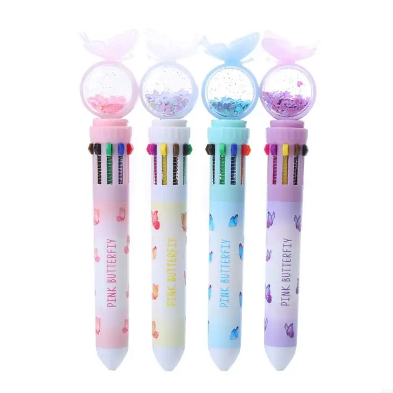 

DXAB Multicolor BallPoint Pen Выдвижная многоцветная ручка с 10-цветным ручком 10-в-1