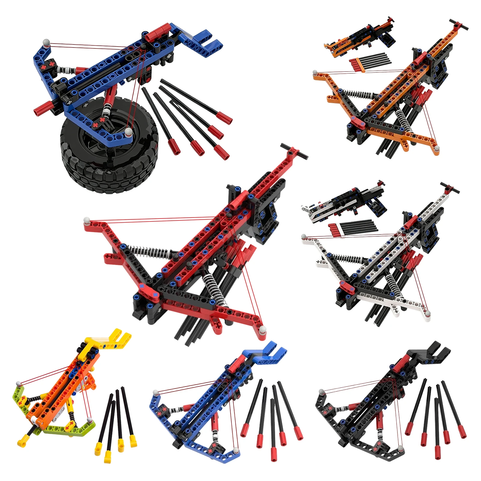 Lancering Kruisboog Pijl Model Bouwstenen Losse Onderdelen Pijlen Launcher MOC Bricks Assembly Kids DIY Creatief Gemodificeerd Speelgoed