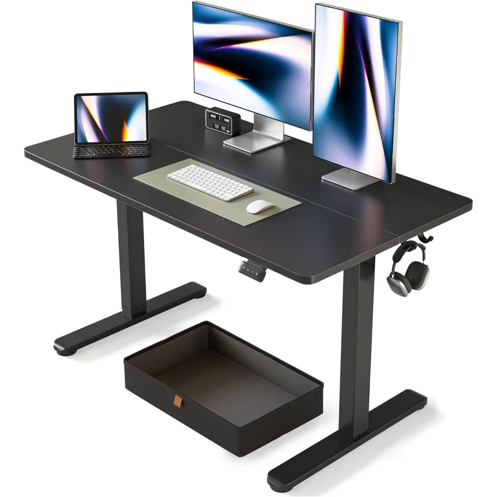 

48 x 24 inch upright desk with drawers, adjustable height electric upright desk with storage