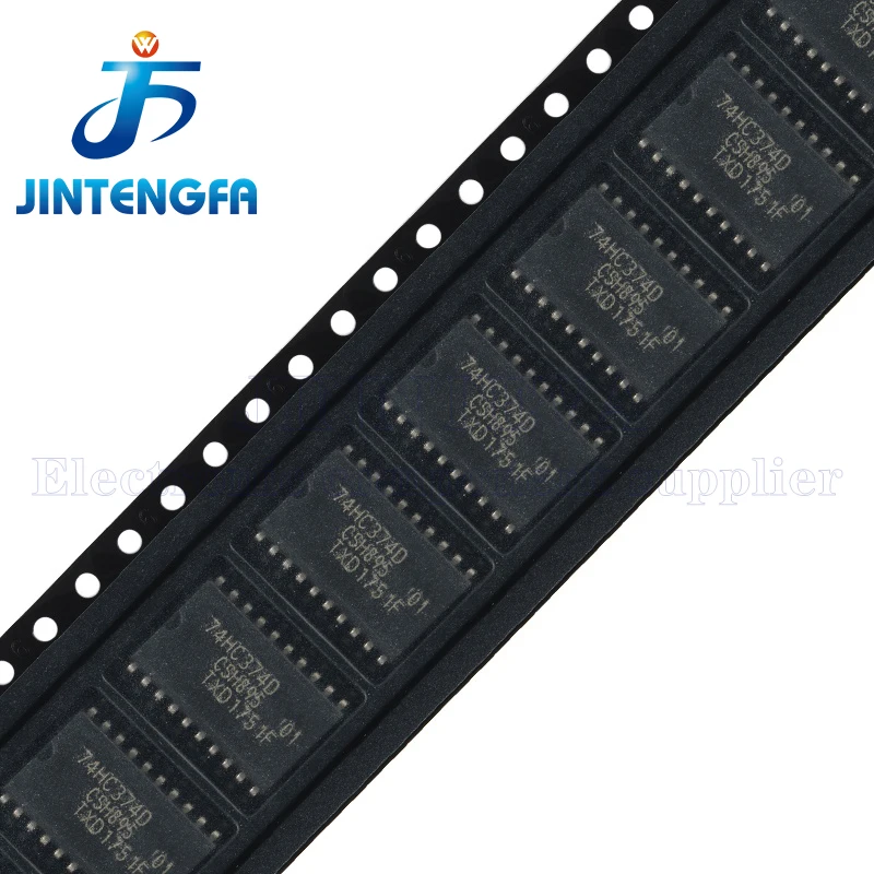 10 قطعة 74HC374D 74HC374 SN74HC374DWR SOP-20 SMD الوجه يتخبط Octal Edge-Trig IC #4