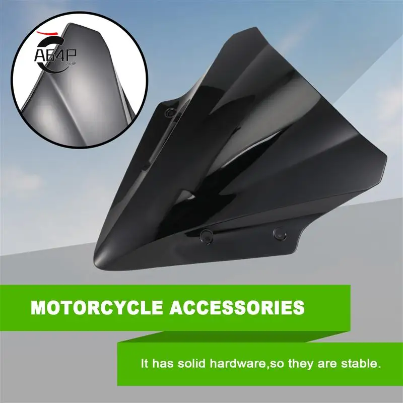 

A64P-лобовое стекло, двойной пузырьковый дефлектор лобового стекла для Kawasaki Ninja 650 2017-2019, аксессуары для мотоциклов