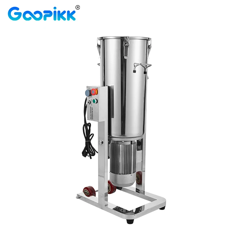 GOOPIKK Commercial 45L Capacity 3000W Food Cutter Mixer 2800RPM Vertical Food Processor for Vegetable Fruits Hummus Peanut Paste