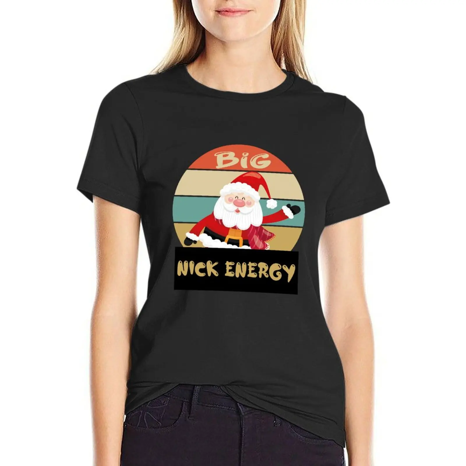 

Big Nick Energy SANTA T-Shirt tops plus sizes customs Woman clothes