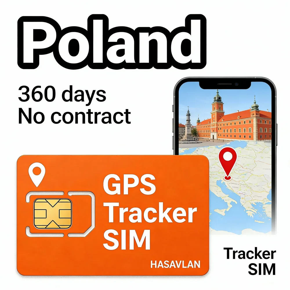 Tracker SIM Card Poland – Standard/micro/nano GSM GPRS LTE Cat4 M2M No Contract 360MB/360 Days for C09 S20 Model Etc.