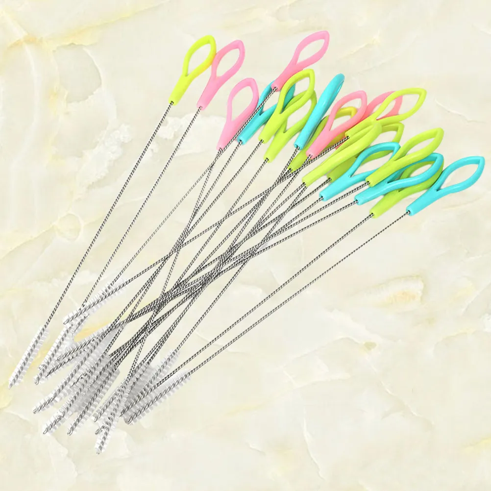 

Набор из 50 щеток для чистки соломинок из нержавеющей стали с гибкой нейлоновой щетиной для бутылок, стаканов, стеклянных и силиконовых трубок, для глубокой очистки