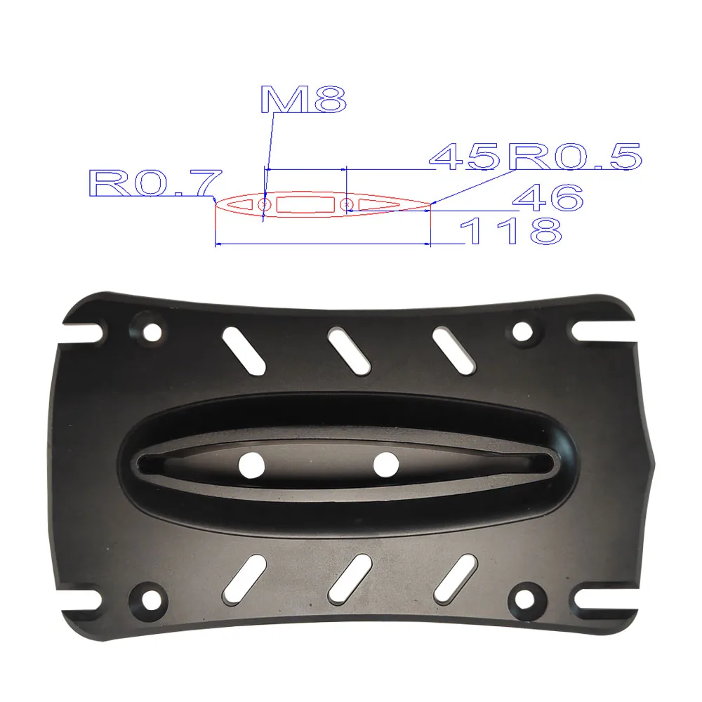 Beach Accessories 2-Hole  Aluminum hydrofoil base connection adapter