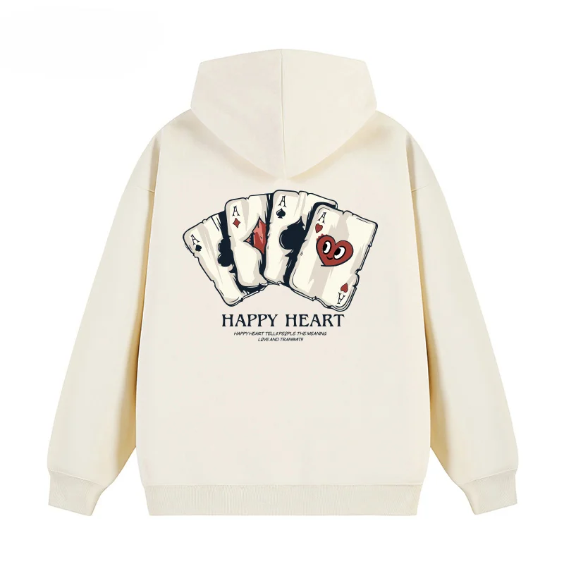 

American street tide brand letter new printed hooded round neck hoodie men and women spring and autumn loose casual couple coat