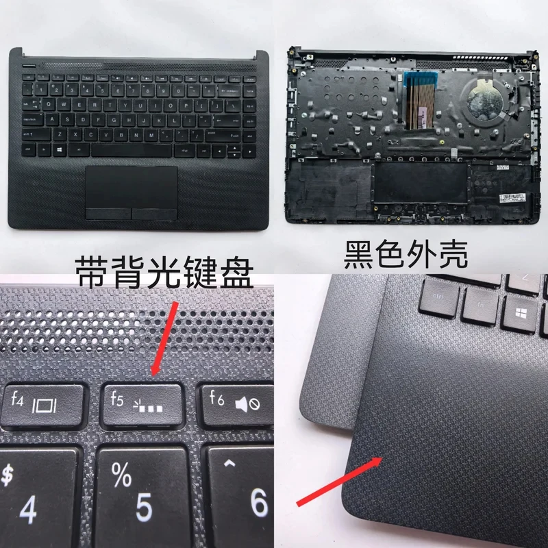 

Новая крышка для подставки для рук ноутбука с подсветкой и клавиатурой для HP 14-CF 14-CR 14S-CF 14-DF 14-DK-DP 14S-DK TPN-i130